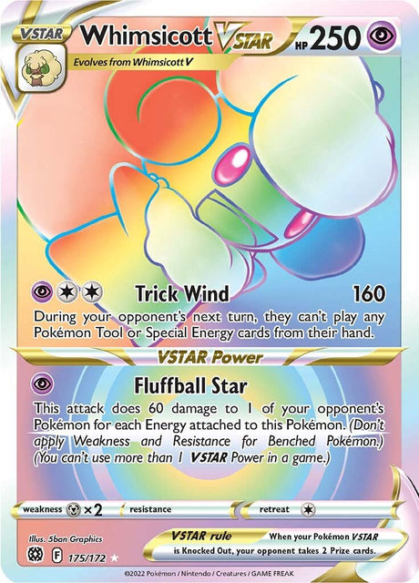 Pokemon Brilliant Stars Whimsicott VSTAR #175