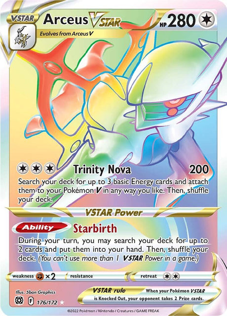 Pokemon Brilliant Stars Arceus VSTAR #176