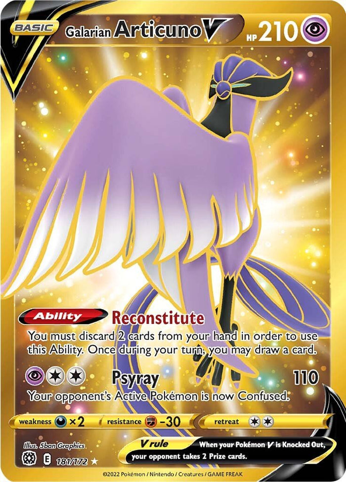 0181 Articuno Secret Rare Brilliant Stars