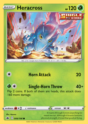 0006 Heracross Common Chilling Reign