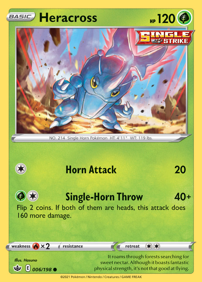 0006 Heracross Common Chilling Reign