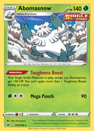 0010 Abomasnow Rare Chilling Reign