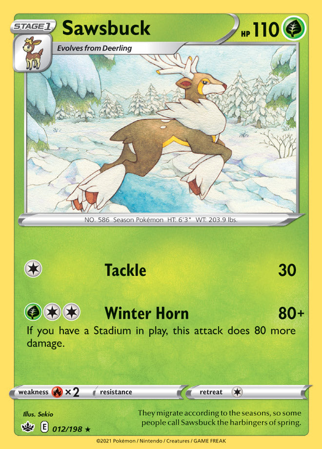 0012 Sawsbuck Rare Chilling Reign