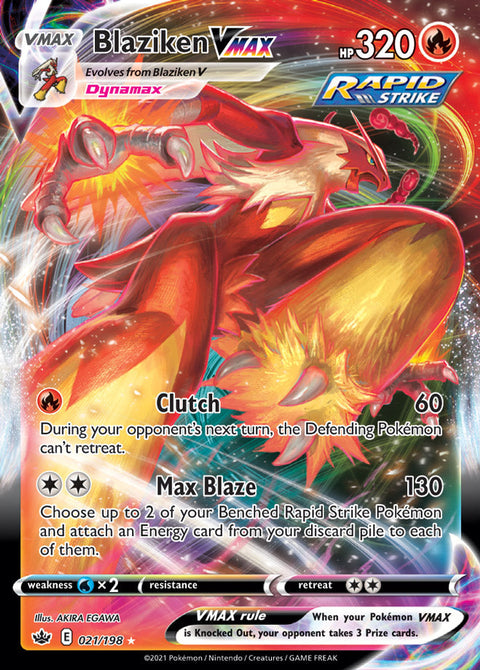 0021 Blaziken Ultra Rare Chilling Reign