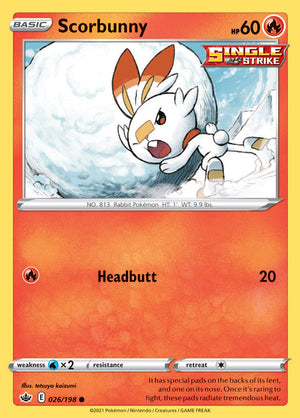 0026 Scorbunny Common Chilling Reign