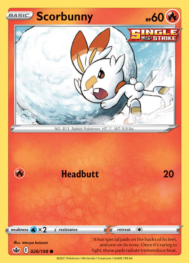 0026 Scorbunny Common Chilling Reign