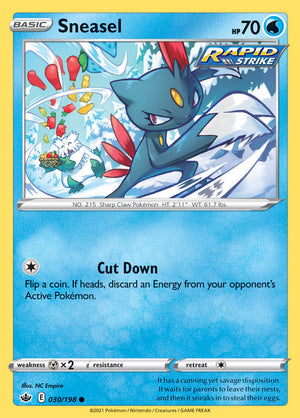 0030 Sneasel Common Chilling Reign