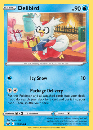 0032 Delibird Common Chilling Reign