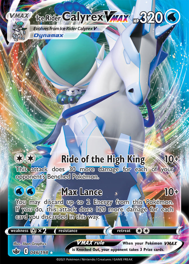 Calyrex #46/198 Ultra Rare - Chilling Reign Pokemon card