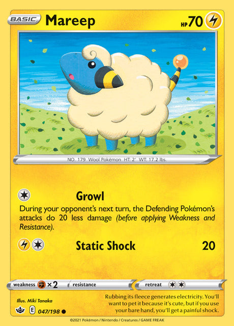 Pokemon Chilling Reign Mareep #47