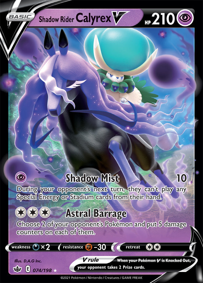 Calyrex #74/198 Ultra Rare - Chilling Reign Pokemon card