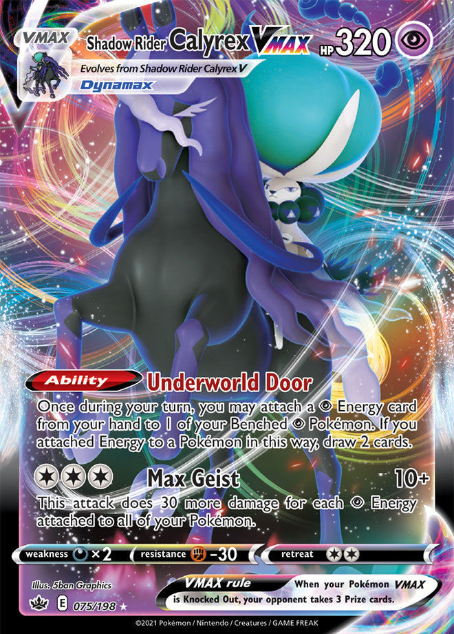 Calyrex #75/198 Ultra Rare - Chilling Reign Pokemon card