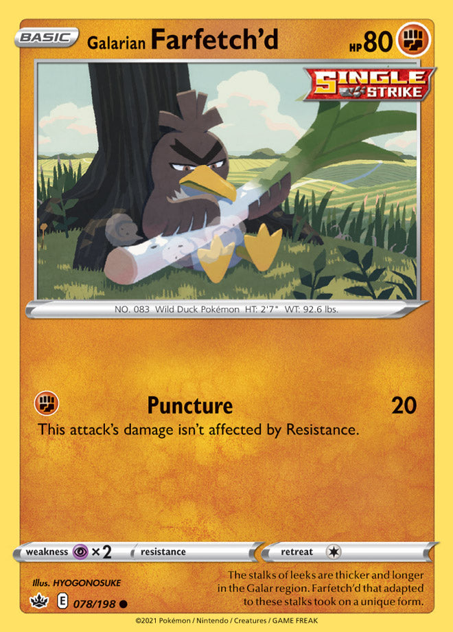 Farfetch'd #78/198 Common - Chilling Reign Pokemon card