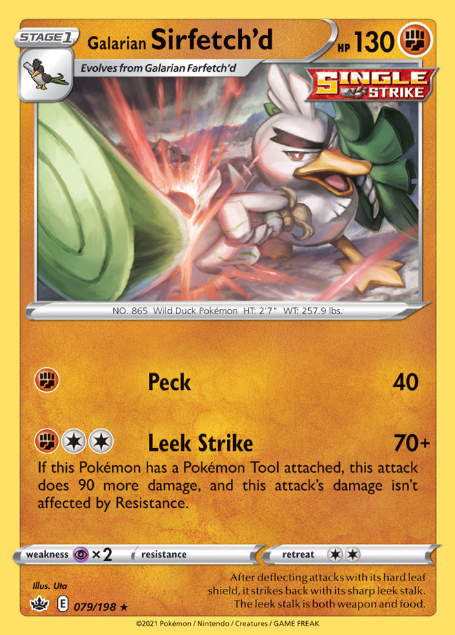 Sirfetch'd #79/198 Rare - Chilling Reign Pokemon card