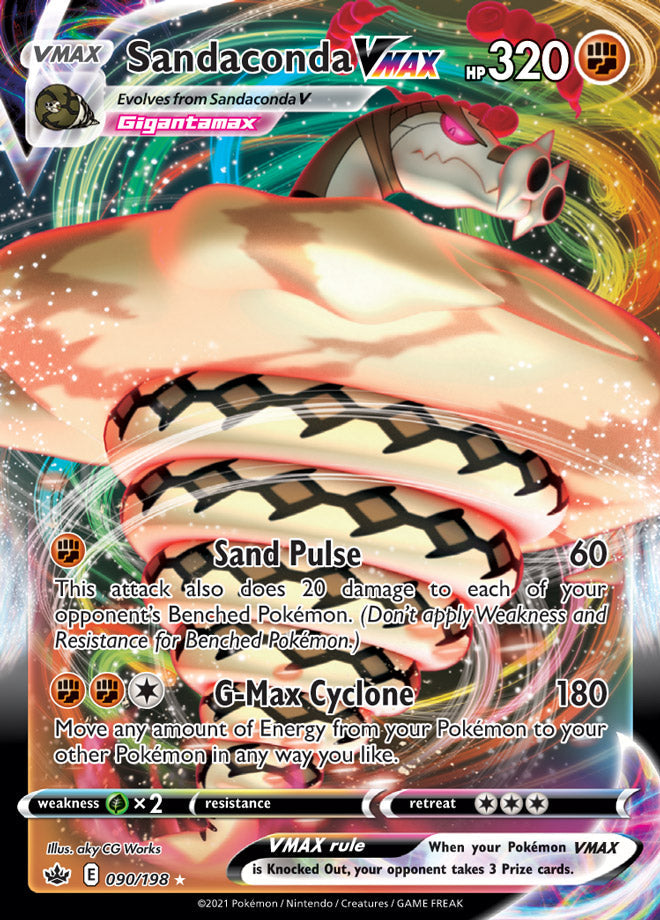 Sandaconda #90/198 Ultra Rare - Chilling Reign Pokemon card