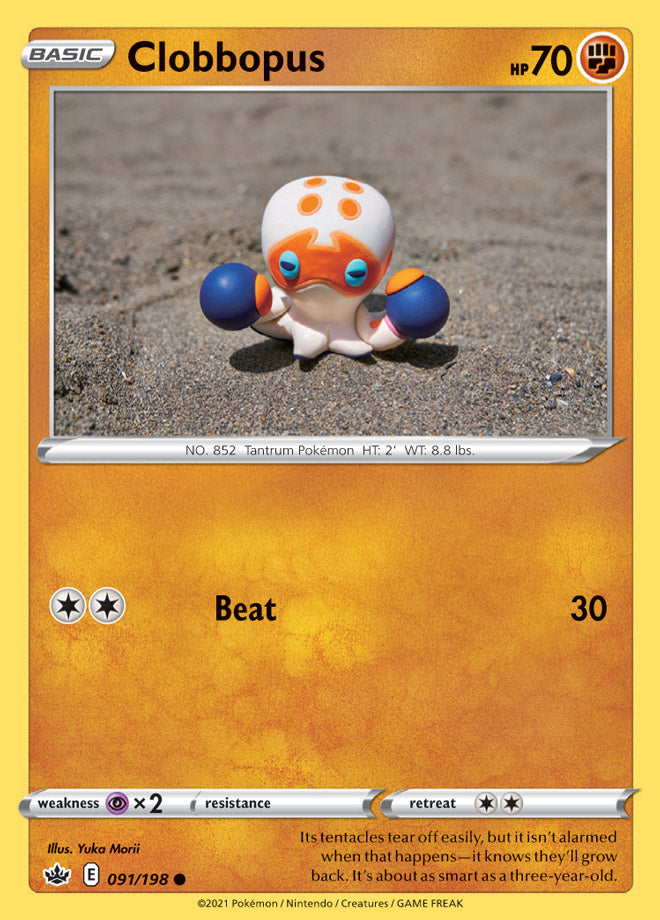 Clobbopus #91/198 Common - Chilling Reign Pokemon card