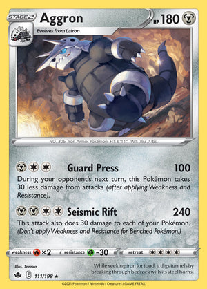 0111 Aggron Rare Chilling Reign