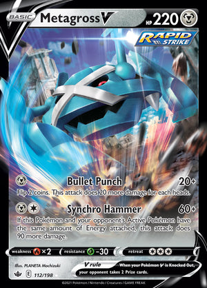 0112 Metagross Ultra Rare Chilling Reign