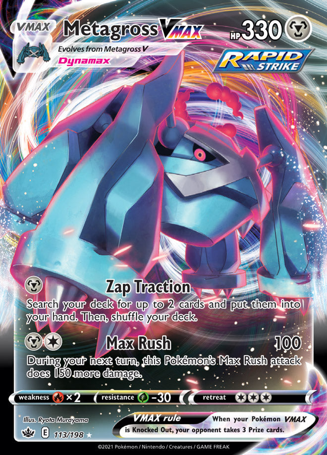 Metagross #113/198 Ultra Rare - Chilling Reign Pokemon card