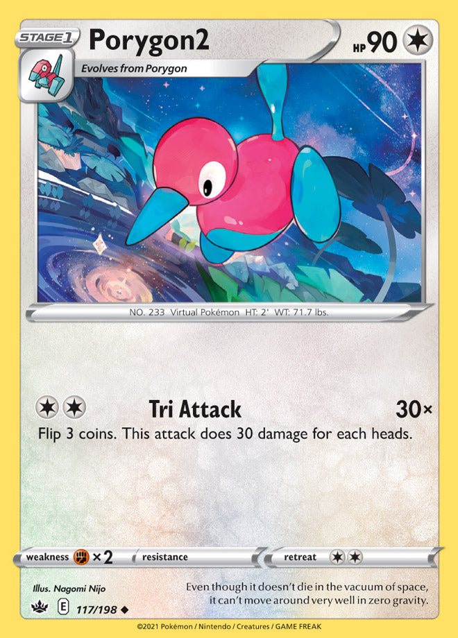 Porygon2 #117/198 Uncommon - Chilling Reign Pokemon card