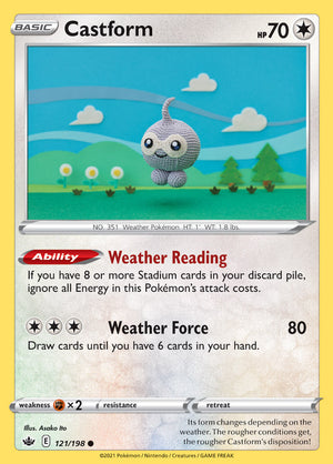 0121 Castform Common Chilling Reign