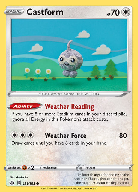 Pokemon Chilling Reign Castform #121