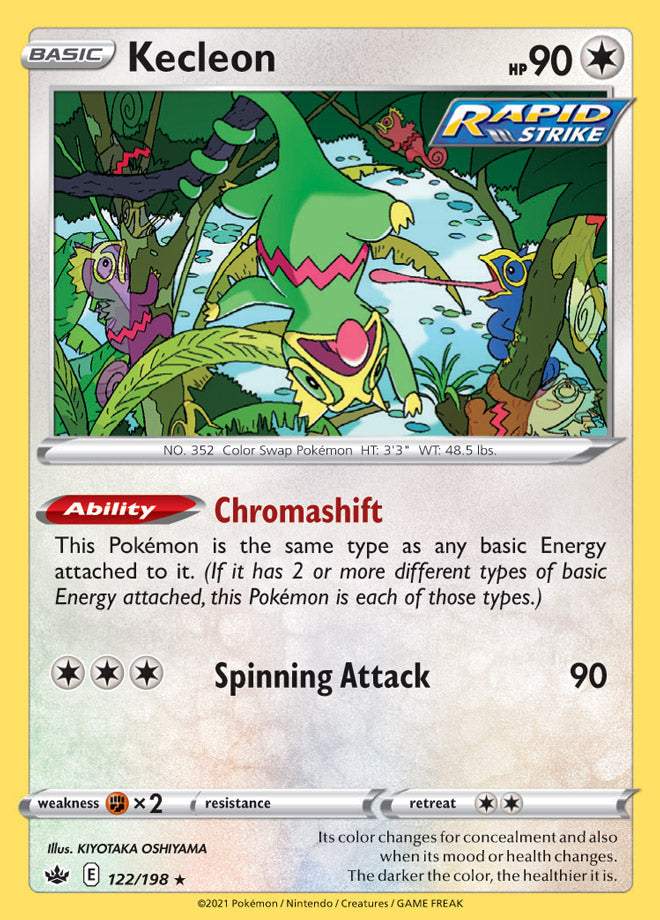 Kecleon #122/198 Rare - Chilling Reign Pokemon card
