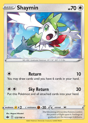 0123 Shaymin Holo Rare Chilling Reign