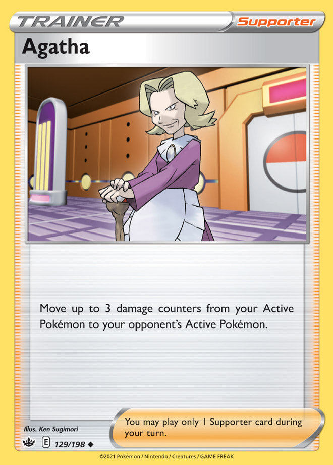 Agatha #129/198 Uncommon - Chilling Reign Pokemon card