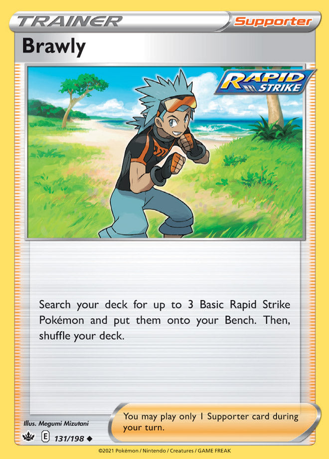 Brawly #131/198 Uncommon - Chilling Reign Pokemon card