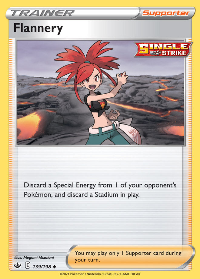 Flannery #139/198 Uncommon - Chilling Reign Pokemon card