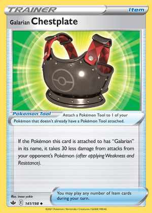 0141 Galarian Chestplate Uncommon Chilling Reign