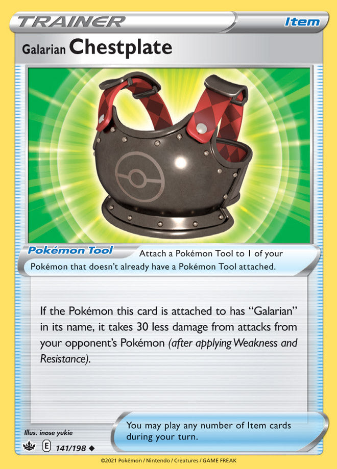 0141 Galarian Chestplate Uncommon Chilling Reign