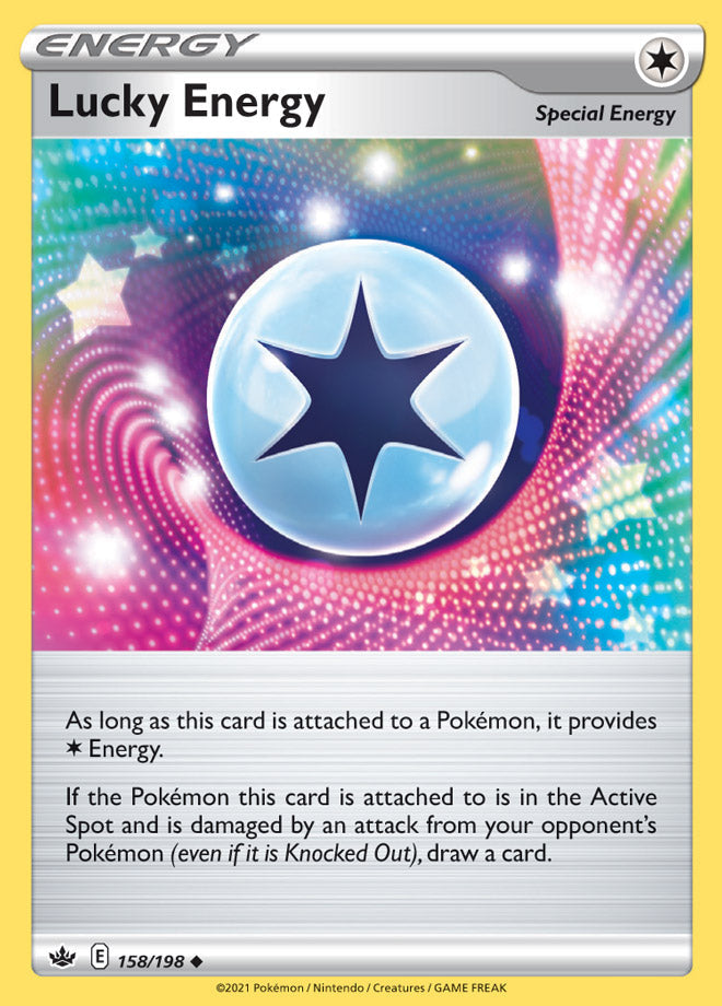 Lucky Energy #158/198 Uncommon - Chilling Reign Pokemon card