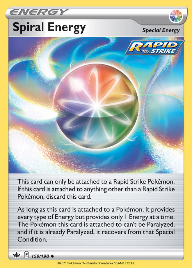 Spiral Energy #159/198 Uncommon - Chilling Reign Pokemon card