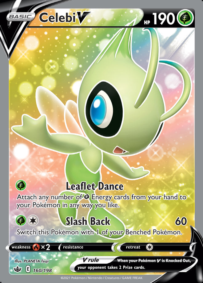 Celebi #160/198 Ultra Rare - Chilling Reign Pokemon card