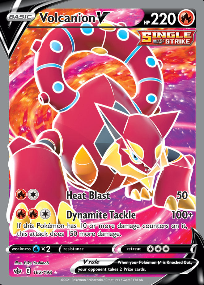 Volcanion #162/198 Ultra Rare - Chilling Reign Pokemon card