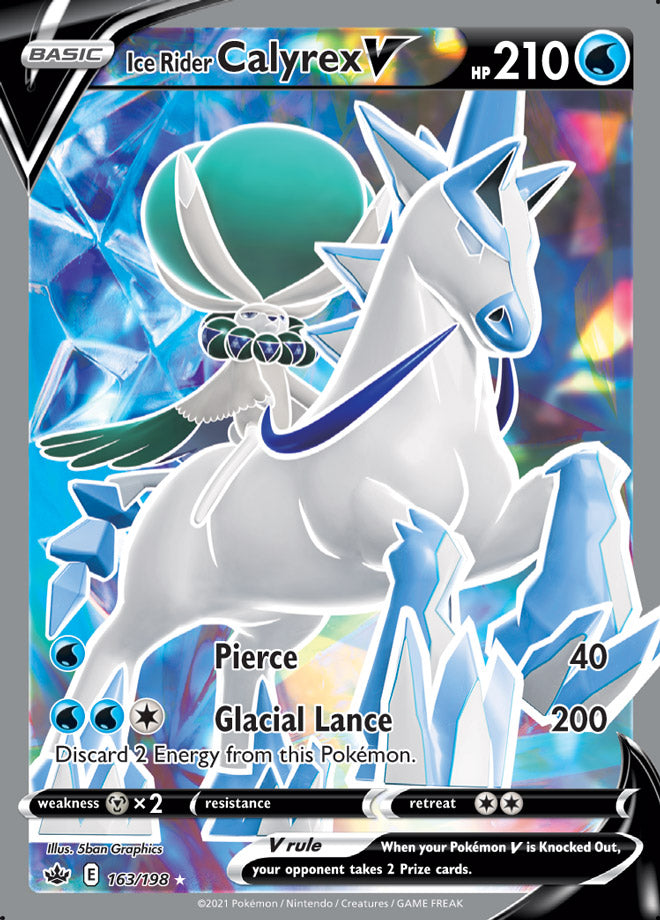 Calyrex #163/198 Ultra Rare - Chilling Reign Pokemon card