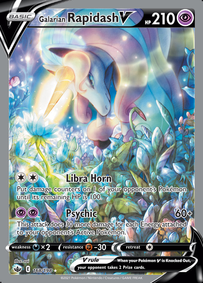 Rapidash #168/198 Ultra Rare - Chilling Reign Pokemon card
