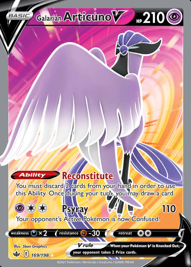 Articuno #169/198 Ultra Rare - Chilling Reign Pokemon card