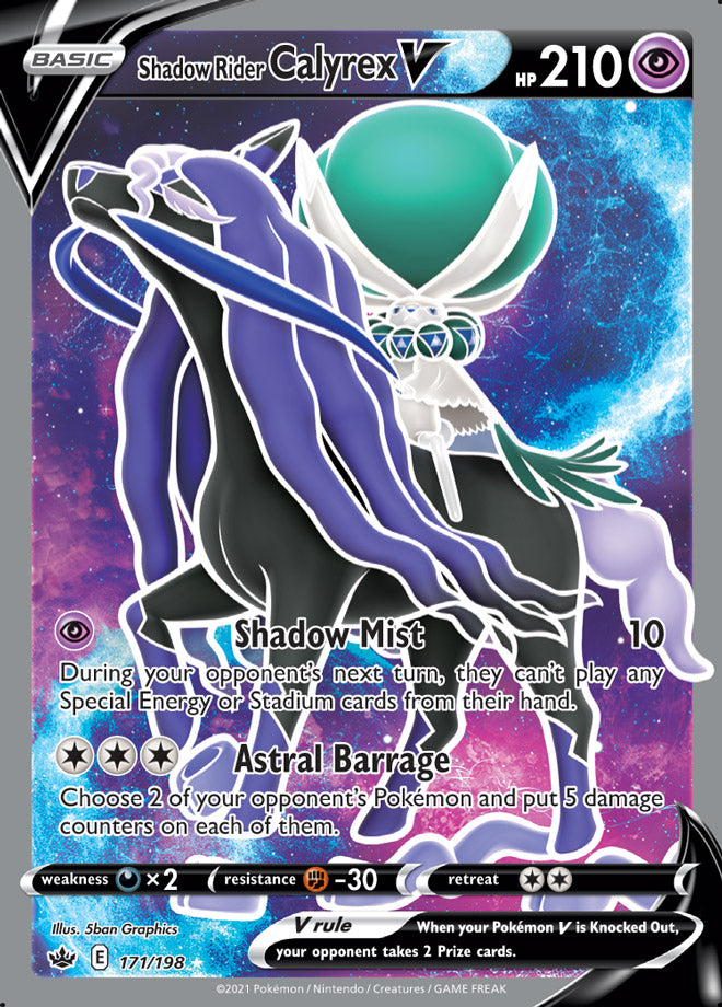 Calyrex #171/198 Ultra Rare - Chilling Reign Pokemon card