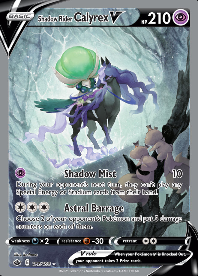 Calyrex #172/198 Ultra Rare - Chilling Reign Pokemon card