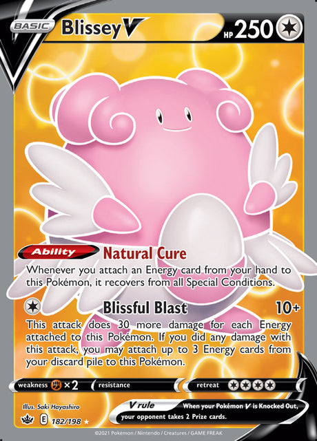 Pokemon Chilling Reign Blissey V #182