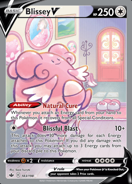 Pokemon Chilling Reign Blissey V #183