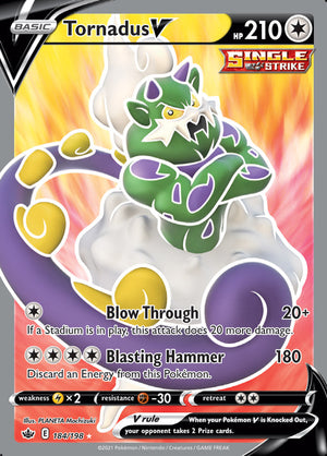 0184 Tornadus Ultra Rare Chilling Reign