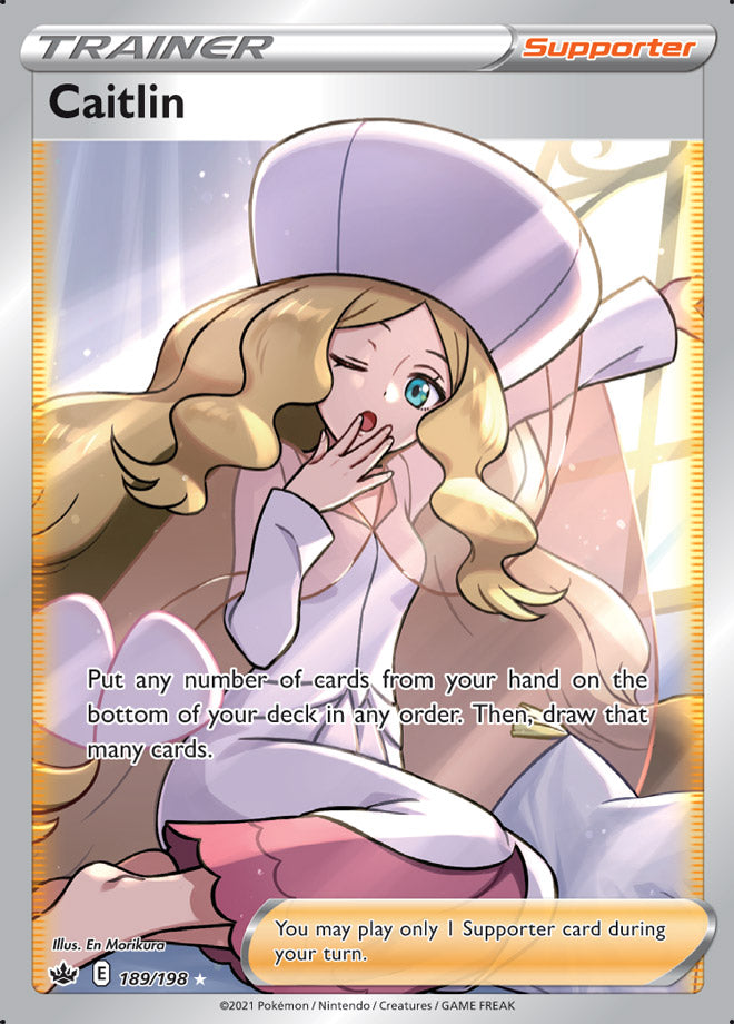 Caitlin #189/198 Ultra Rare - Chilling Reign Pokemon card
