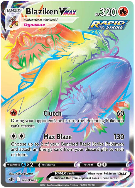 Pokemon Chilling Reign Blaziken VMAX #200