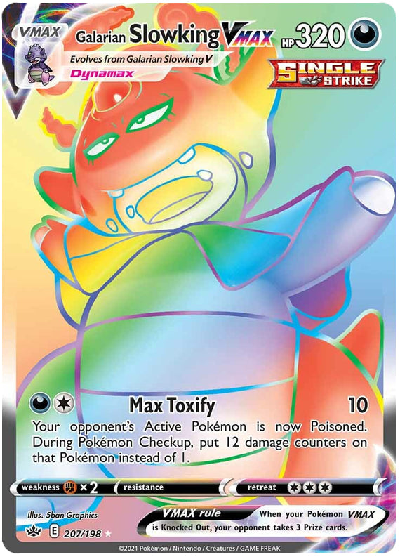Slowking #207/198 Secret Rare - Chilling Reign Pokemon card