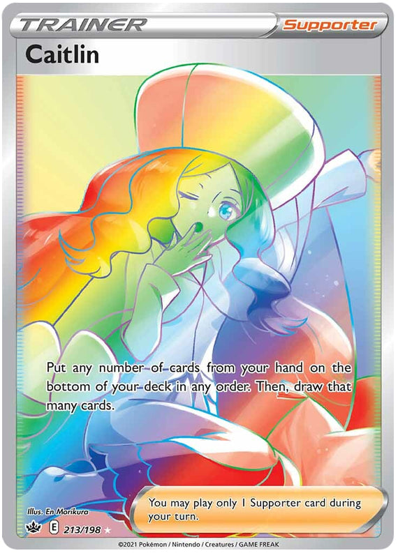 Caitlin #213/198 Secret Rare - Chilling Reign Pokemon card