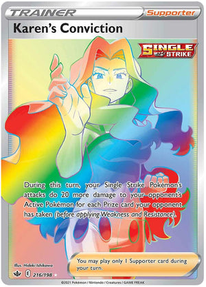 0216 Karen Secret Rare Chilling Reign